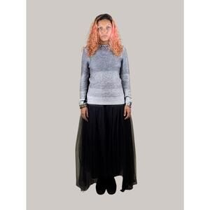 helmut lang woven gradient sweater